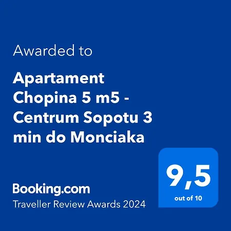 Appartamento Chopina 5 M5 - Centrum Sopotu 3 Min Do Monciaka